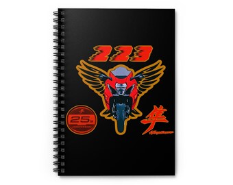 Customized 25th Hayabusa Owner's  Ruled Line -Spiral Notebook