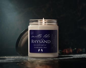 Smells Like...Rhysand, Acotar Rhysand Inspired Scented Candle, Book Lover Gift, Literary Candle, Fantasy Scented Candle, Gifts for Her, 9oz