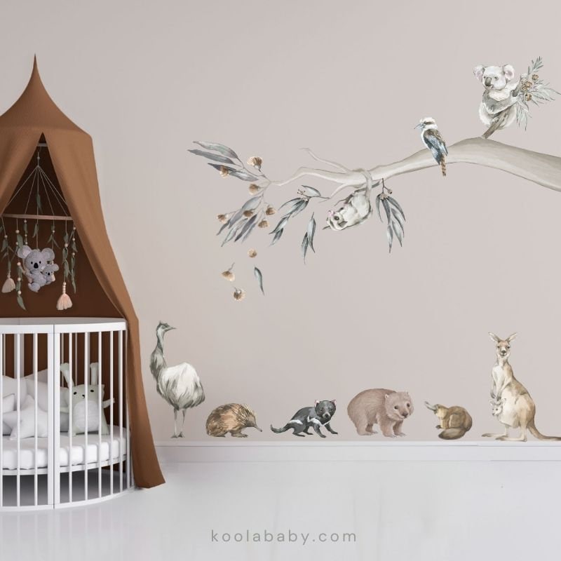 Removable Wall Stickers Nursery Decor Australian Native Etsy Australia