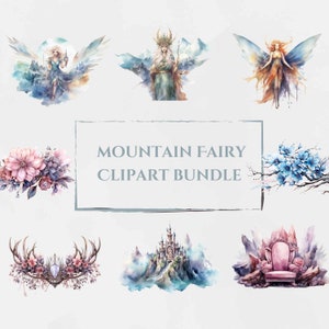 46 PNG Mountain Fairy Clipart, watercolour vintage fairy clipart designs