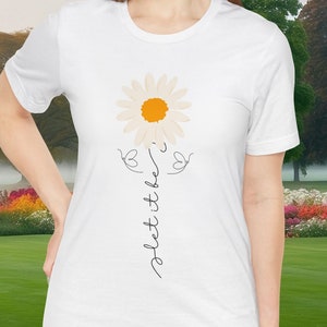 Let it be t-shirt, birthday, gift, flower, mom, vintage, comedy, Short Sleeve, Party, retro, colorful, dad, father, good, limited edition