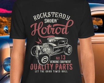 Vintage Hotrod T-Shirt: Rocksteady Smokin' Car Tee
