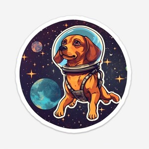 Stellar Pointer Astronaut Sticker