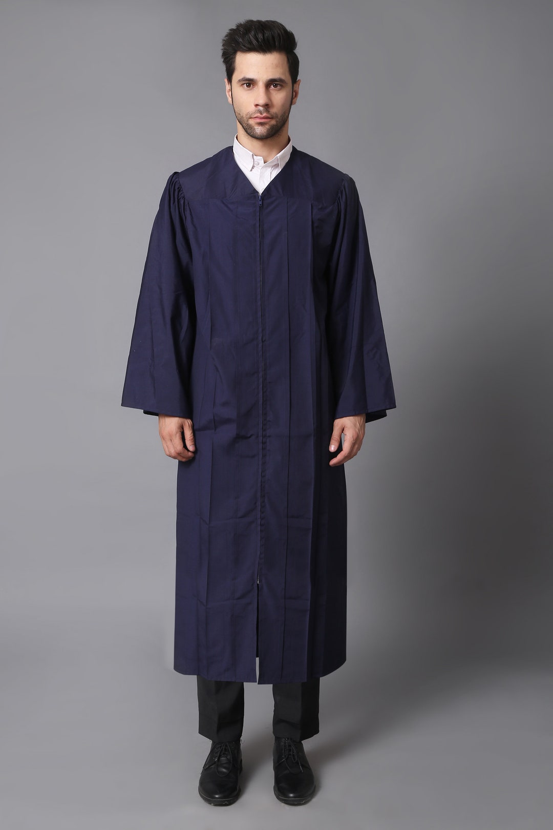 Navy Blue Economy Gown-graduation Gown-graduation - Etsy
