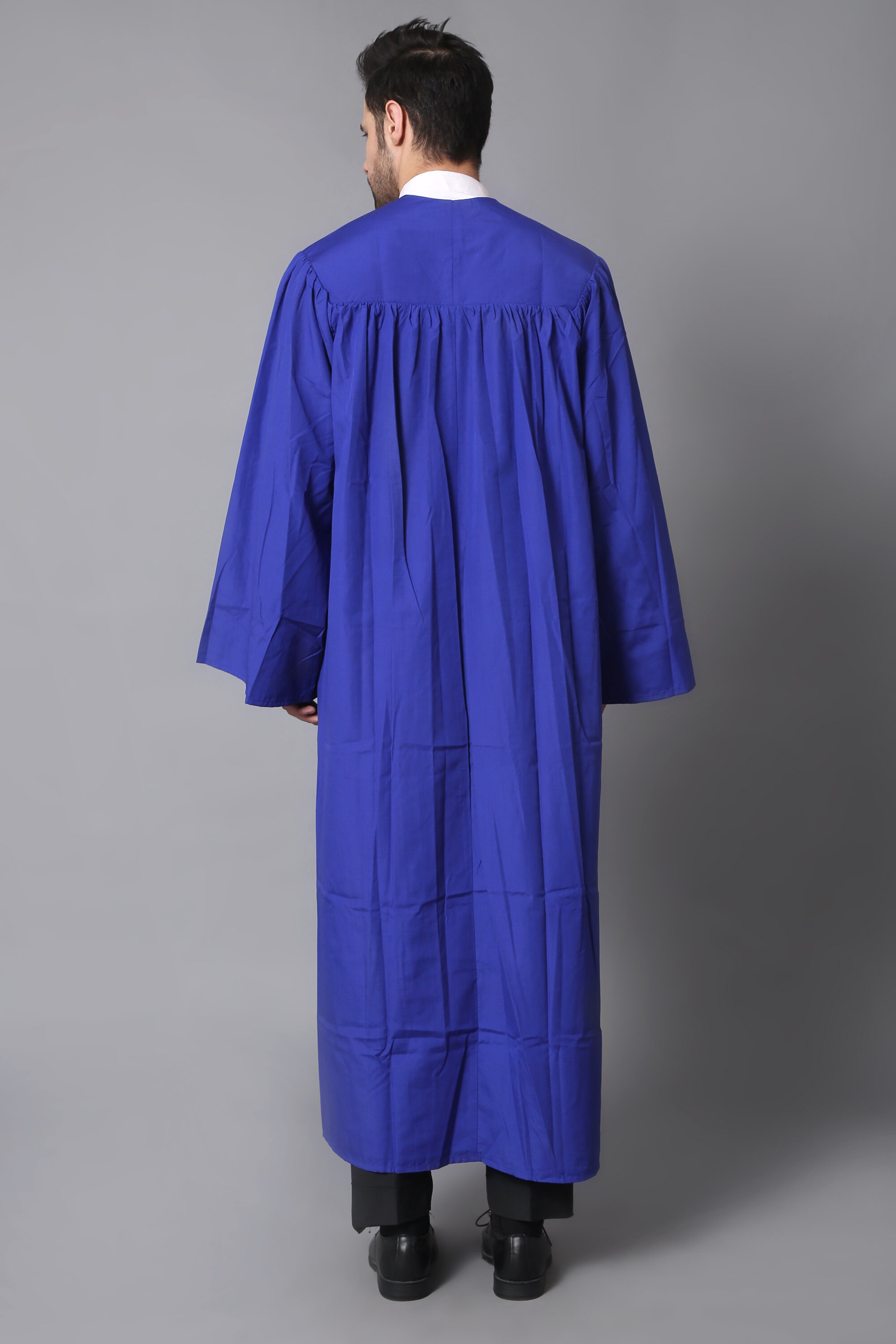 Royal Blue Graduation Gowngraduation Dressacademic Etsy