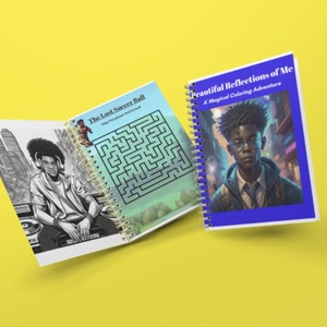 TEEN-African American Coloring Book-Black Boy Coloring Book-Kids Activity Book-Empowering Coloring-Busy Book-Afrocentric Gift-Gift Black Boy