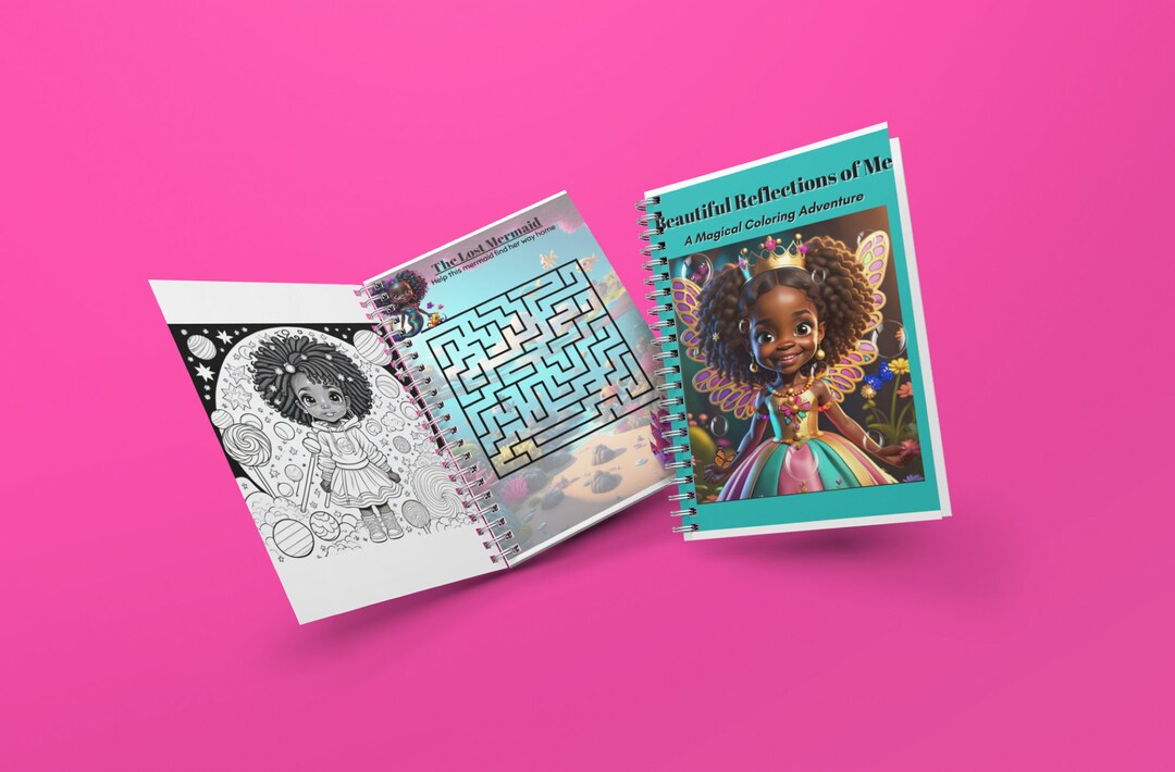 African American Coloring Book-black Girl Coloring Book-busy Book