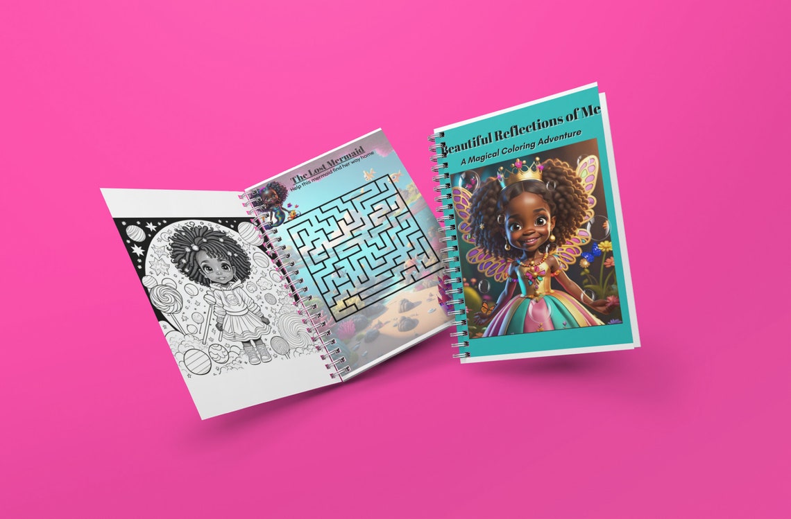 African American Coloring Book-black Girl Coloring Book-busy Book