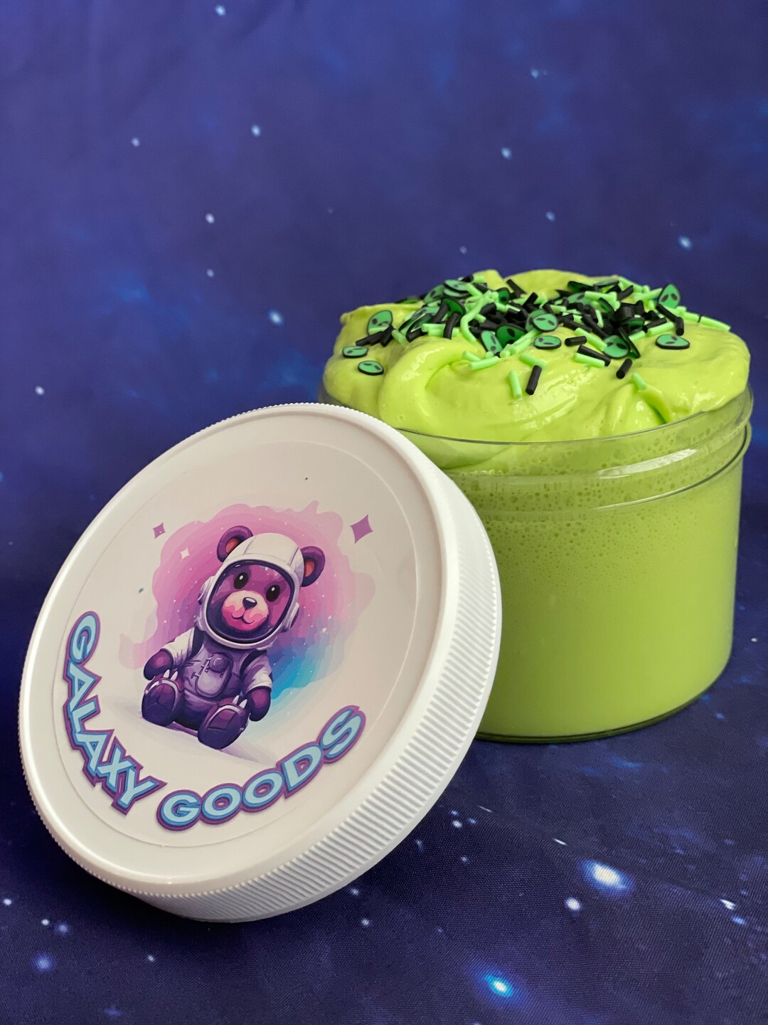 Alien Goo Slime Neon Green Clay Butter Slime Alien Sprinkles - Etsy UK