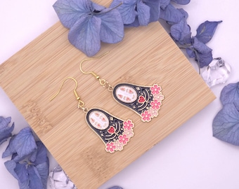 Totoro Fan Ohrringe | Handgemachter Schmuck | Anime Ohrringe | Kawaii Ohrringe | Einzigartiger Schmuck | Geschenkidee Freundin Anime Fan