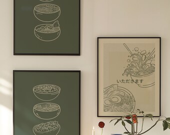 Impresión digital de arte de pared de cocina asiática, arte en paquete, decoración de pared de cocina, arte del sur de Asia, arte de pared de comida, decoración de cocina, póster gastronómico, arte asiático