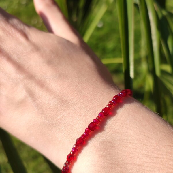 roter Traum Armband Handgemacht