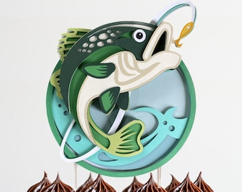 Bass Cake Topper