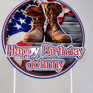 Military Cake Topper