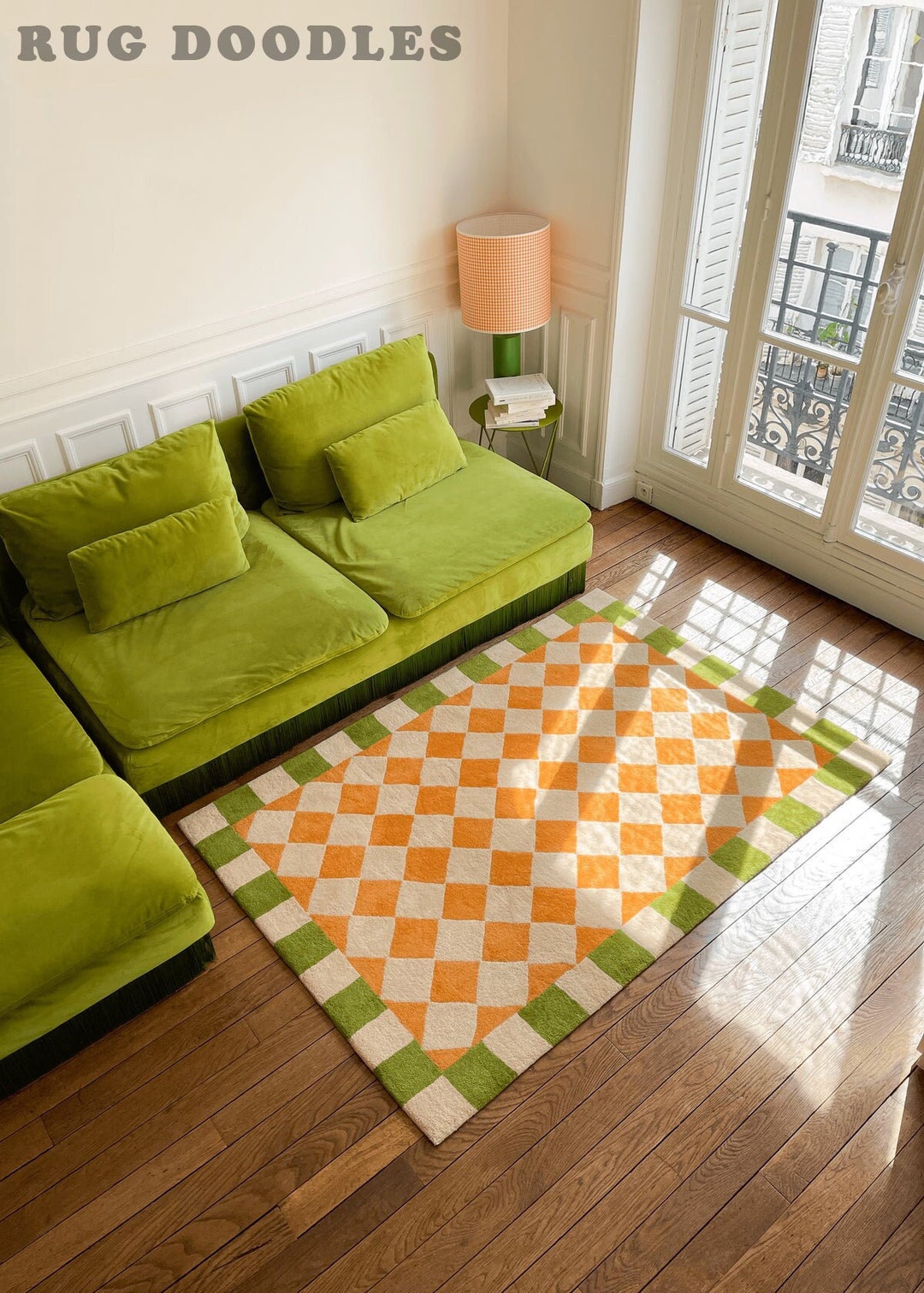 Modern Box Designhand Tufted Rug Made With 100 Wool for Bedroom, Living Room, Kitchen