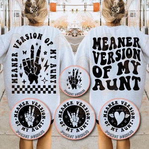 Meaner Version Of My Aunt Svg Png, Funny Aunt Svg, Sarkastyczny Svg, Funny Quotes Svg, Motywacyjny Svg, Humor dla dorosłych Svg Plik Cut