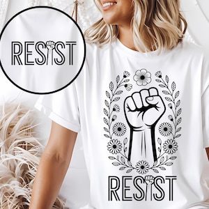 Widerstand Faust PNG Grafik, Politischer Demonstration gegen Frauen Rechte Zitat geschnitten Datei für Shirt, Tasche, Vinyl oder digitale Verwendung