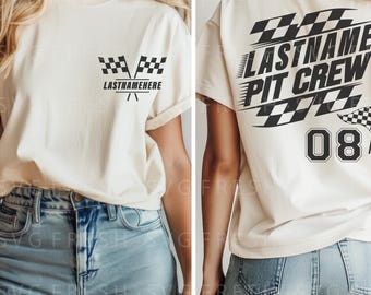 Custom Racing Svg Png, Motocross Funny Pit Crew Svg, Matching Family Personalized Last Name Racing Svg, Motomom Gift svg