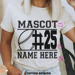 Custom Baseball Team Svg, Custom Softball Design Png Svg, Custom Baseball Team Shirts Svg Png, Baseball Design Svg for Mom Cut File