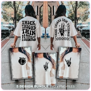 Thick Thighs Thin Patience Png Svg Design, Funny Adult Humor Svg, Snarky Mama Quote, Motivational Png Svg Cut File Svg Png