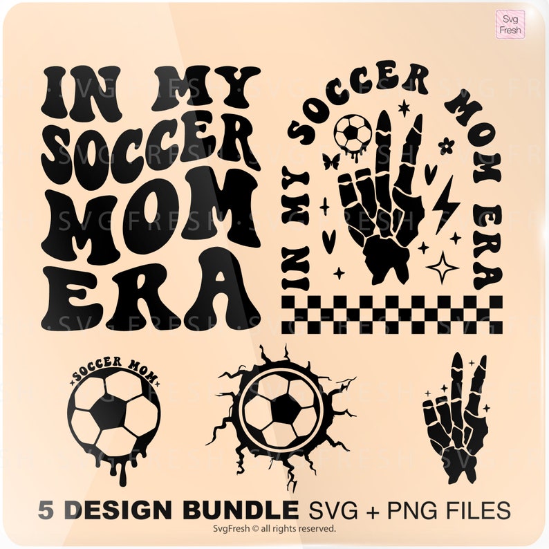 In My Soccer Mom Era Png Svg, Soccer Mom Svg, Gameday Svg, Soccer Mama