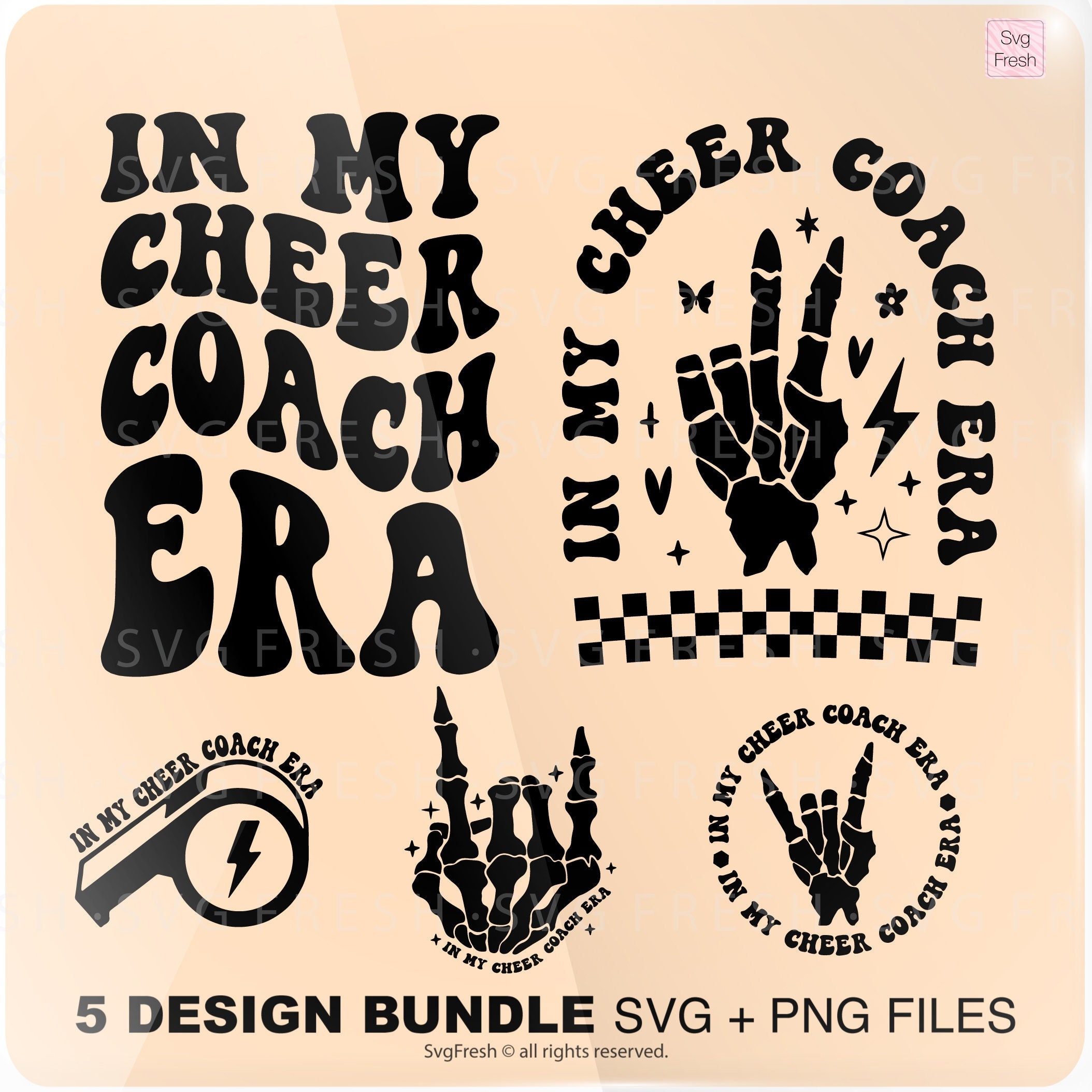 In My Cheer Coach Era Png Svg, Cheer Coach Svg, Funny Cheer, Cheer