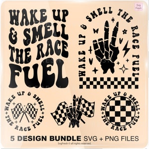 Wake Up And Smell The Race Fuel Svg Png, Dirt Bike, Racing Png, Race Mama Svg, Funny Sports, Motivational Design  Cut File