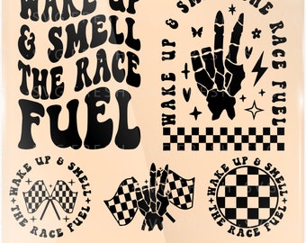 Wake Up And Smell The Race Fuel Svg Png, Dirt Bike, Racing Png, Race Mama Svg, Funny Sports, Motivational Design Sublimation Cut File