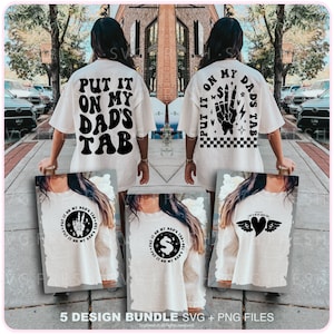 Put It On My Dad&#39;s Tab Png Svg, Daddy Svg, Hot Dads Svg, Funny Dad Svg, Motivational Svg  Cut File