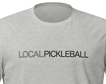 Local Pickleball Geo T-Shirt, Pickleball Minimal Tee, Unisex Pickleball T-Shirt