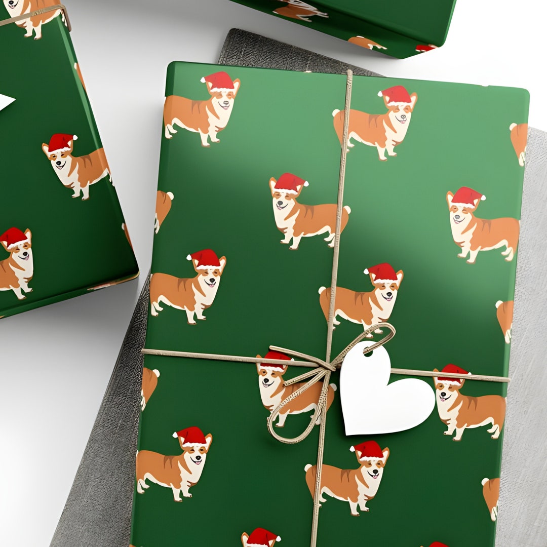 Corgi Christmas Wrapping Paper 
