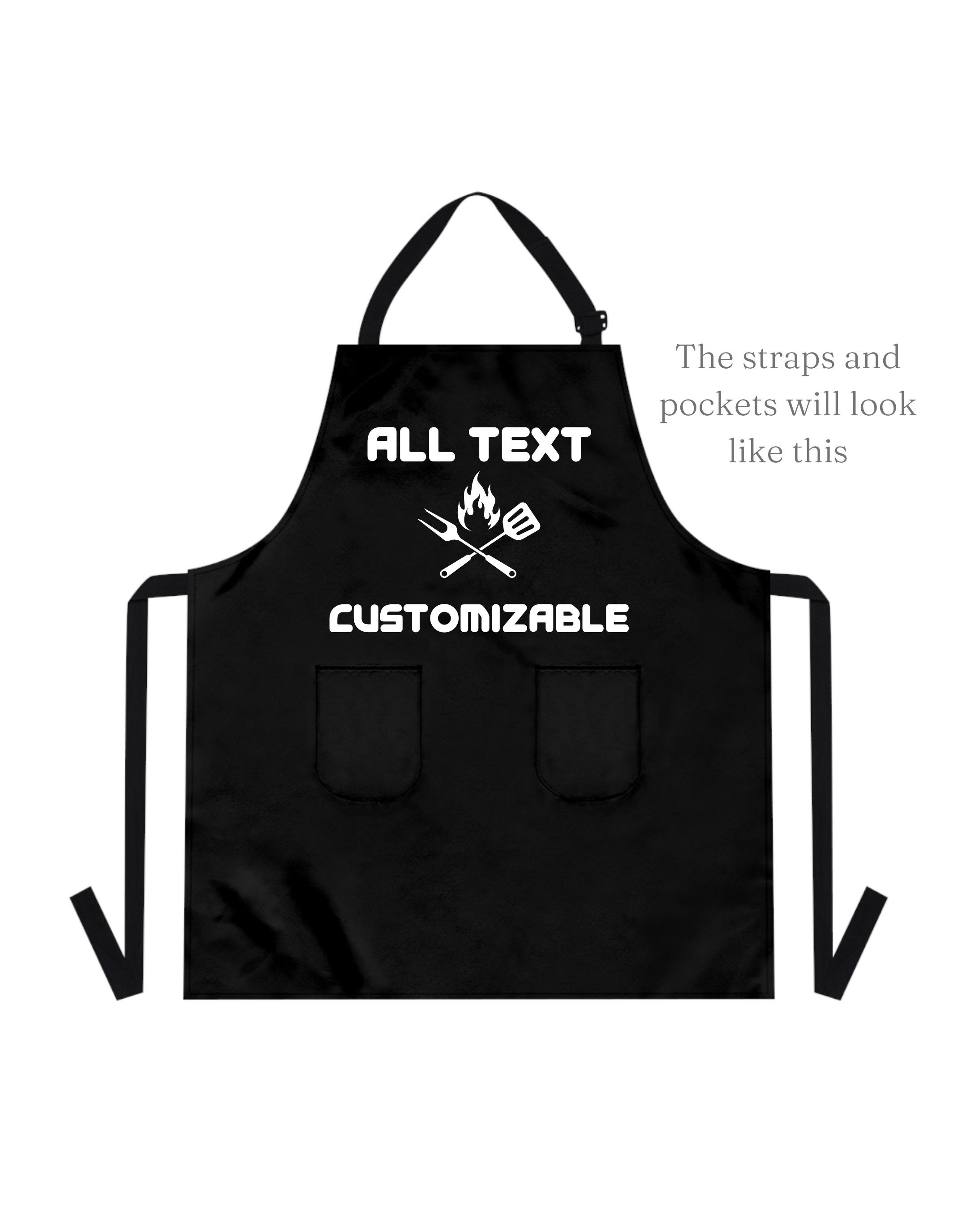 Custom Apron for Men Grill Master Personalized Apron Apron Etsy