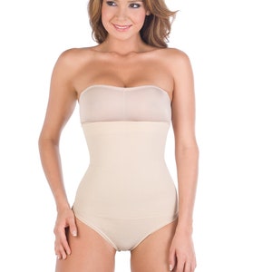 Women Strapless Body Shaper Tube Top Firm Control Corset Seamless