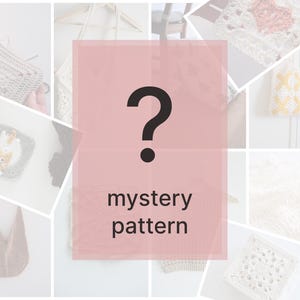 Mystery Crochet Pattern (PDF + video) | new every week | surprise diy project | US/UK Terms