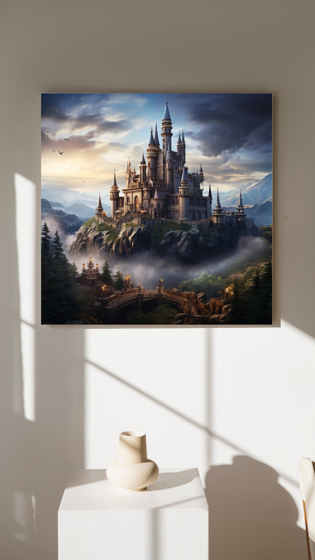 Fantasy Castle Digital Download Fantasy Landscapes Digital Print AI Art ...