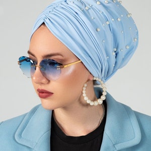Fashion Turban Luxury Elegant Long Hair Turban Christmas Headwrap Turban Embellished Turban Turban Hat Gift for her Christmas