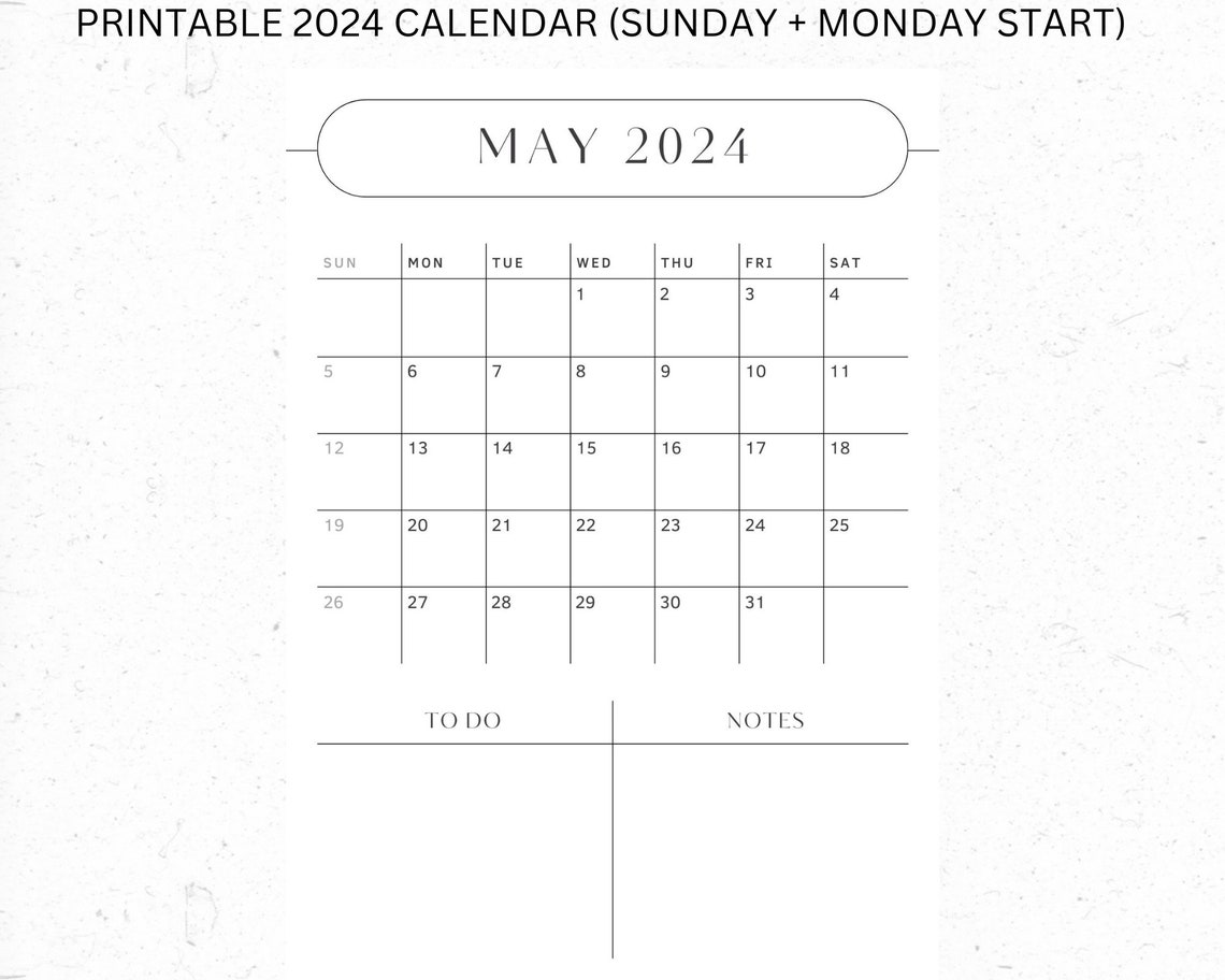 2024 Lined Printable Calendar Portrait Floral Greenery Etsy