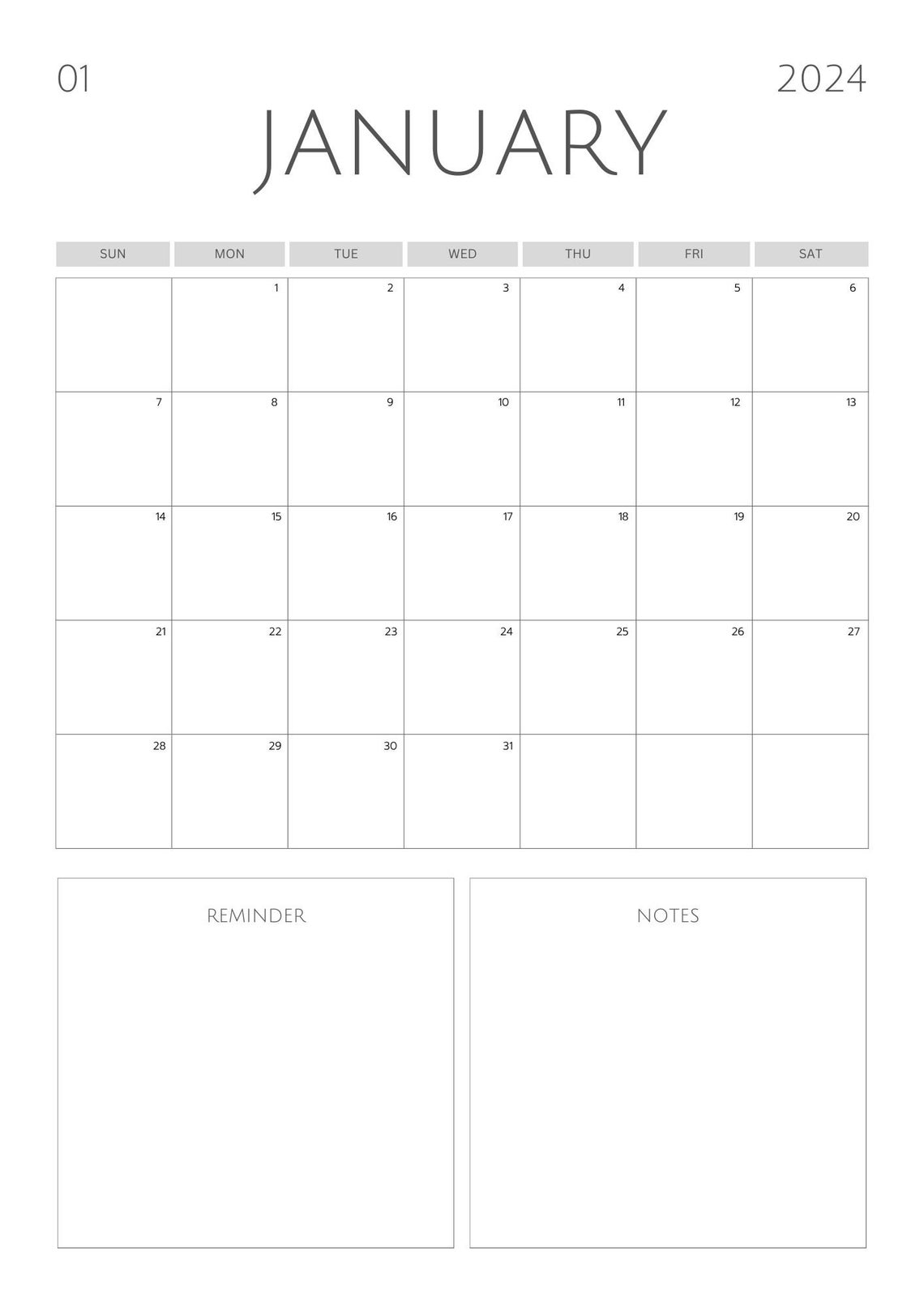 2025 Lined Printable Calendar Portrait Floral Greenery Etsy