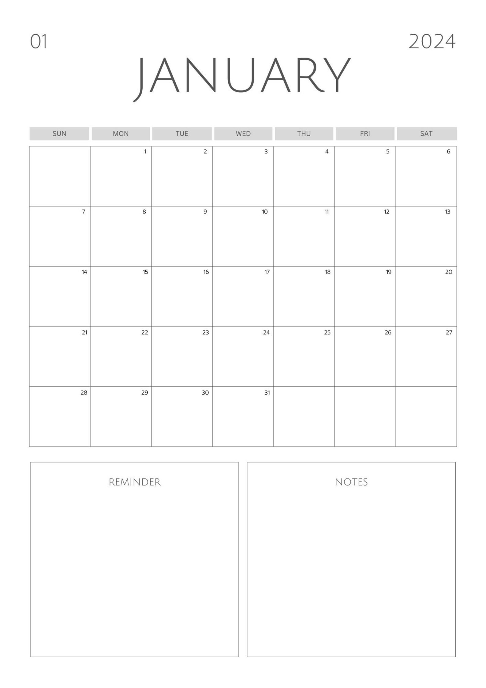 Snapklik.co : Aesthetic 2025 Wall Calendar - Runs Fro June 2024 Until