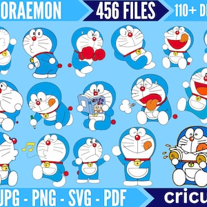 Doraemon SVG, undle Layered SVG, cricut, cut file Cricut, Cutting File, Instant Download Cricut Cutting File, Cartoon Digital Doraemon