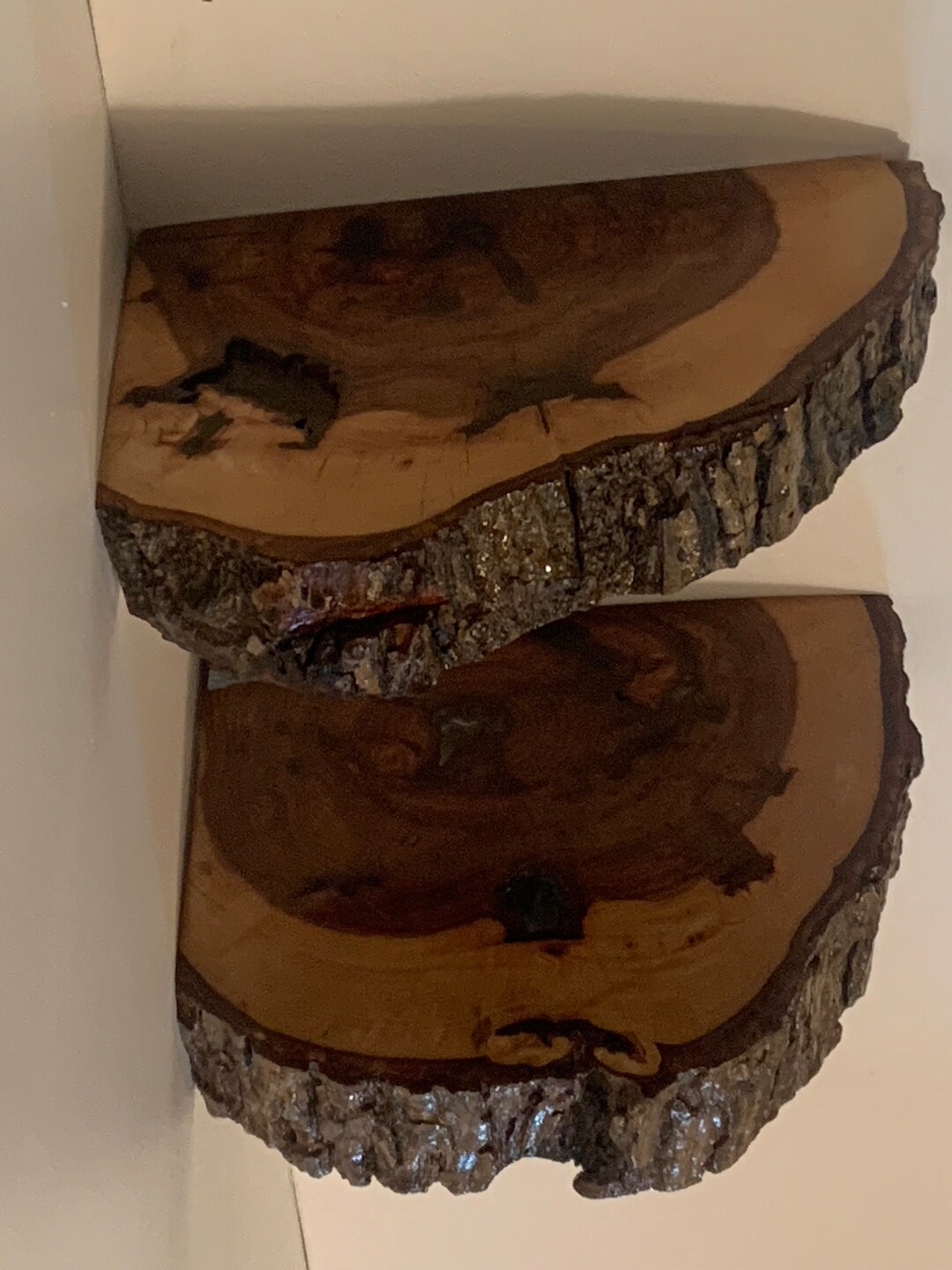 Live Edge Corner Floating Shelves 2pack Live Edge Corner Etsy