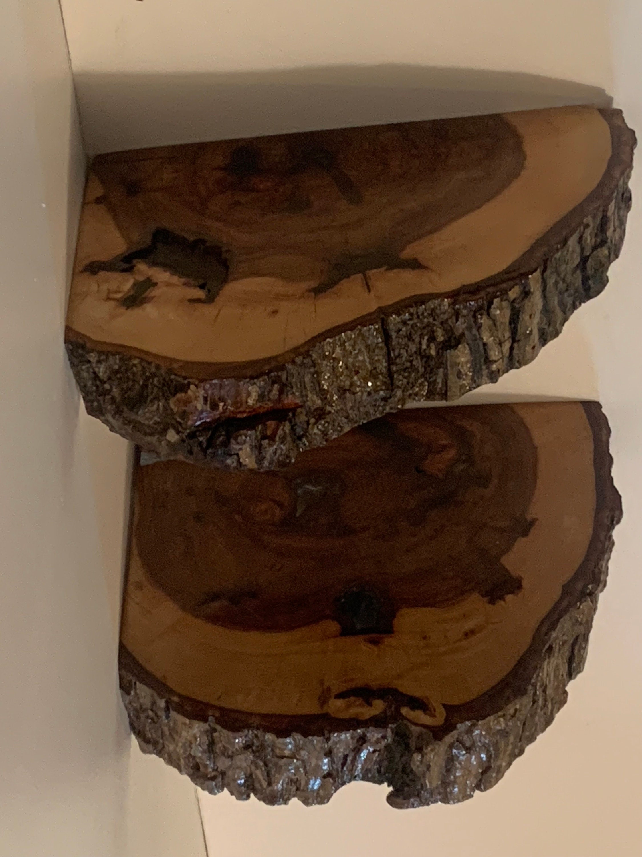 Live Edge Corner Floating Shelves 2pack Live Edge Corner Etsy