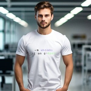 Coder shirt, Funny Programmer Shirt, Coding Shirt, Software Engineer Shirt, Software Developer Gift, programmer shirt, whoami >I am g’Root