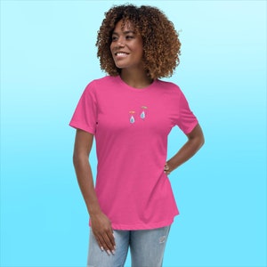 Süßes Regentropfen Freundschaft Frauen T-Shirt