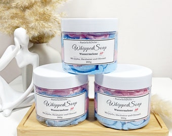 Shower and bath butter, Whipped Soap, 200g, watermelon, vegan