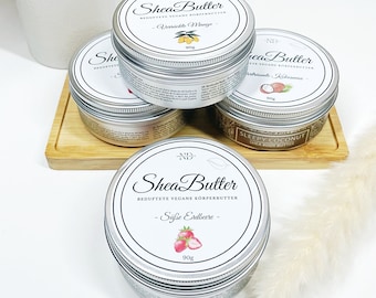 Natural shea butter, scented, vegan, scent selection, 90g