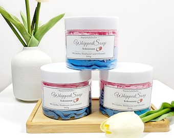 Whipped Soap, Duschfluff, Dusch- und Badebutter, 200g, Kokosnuss, vegan