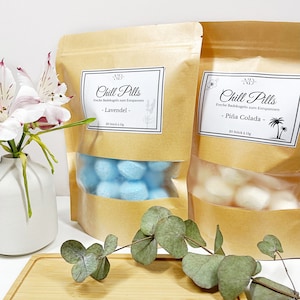 Mini Badekugeln, Chill Pills, 20 Stück, Duftauswahl, vegan.