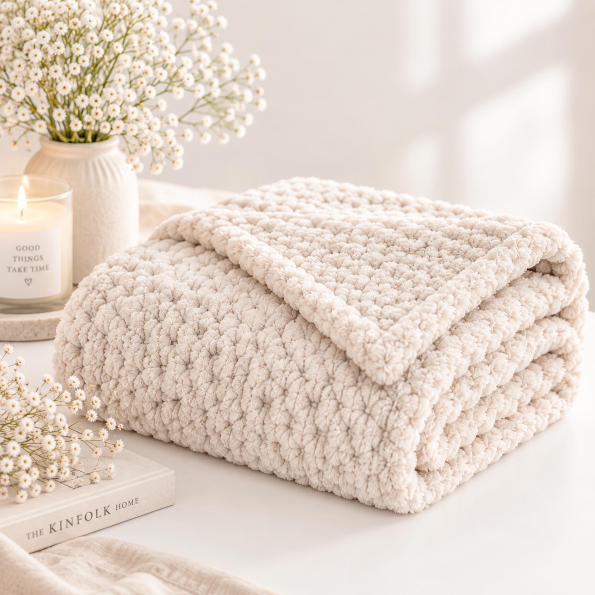 Flauschige tagesdecke