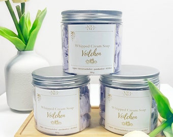 Dusch- und Badebutter, Schlagseife, Whipped Soap, 120g, Veilchen, vegan